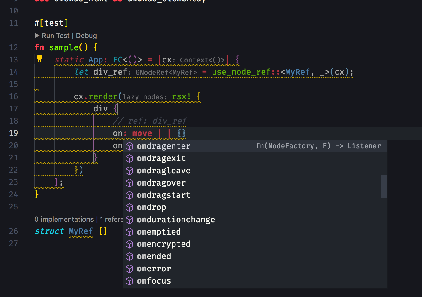 Compile time correct syntax